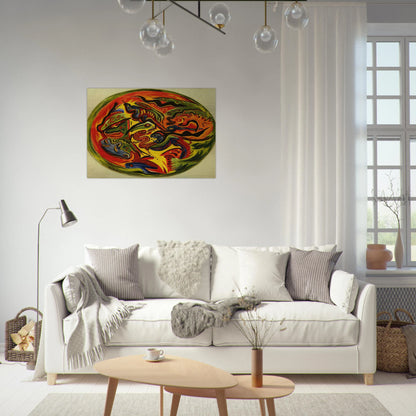 CIRCLE 1941 - Jackson Pollock Brushed Aluminum Print - 70x100 cm / 28x40 inches | Jackson Pollock Aluminum Print | Jackson Pollock Prints