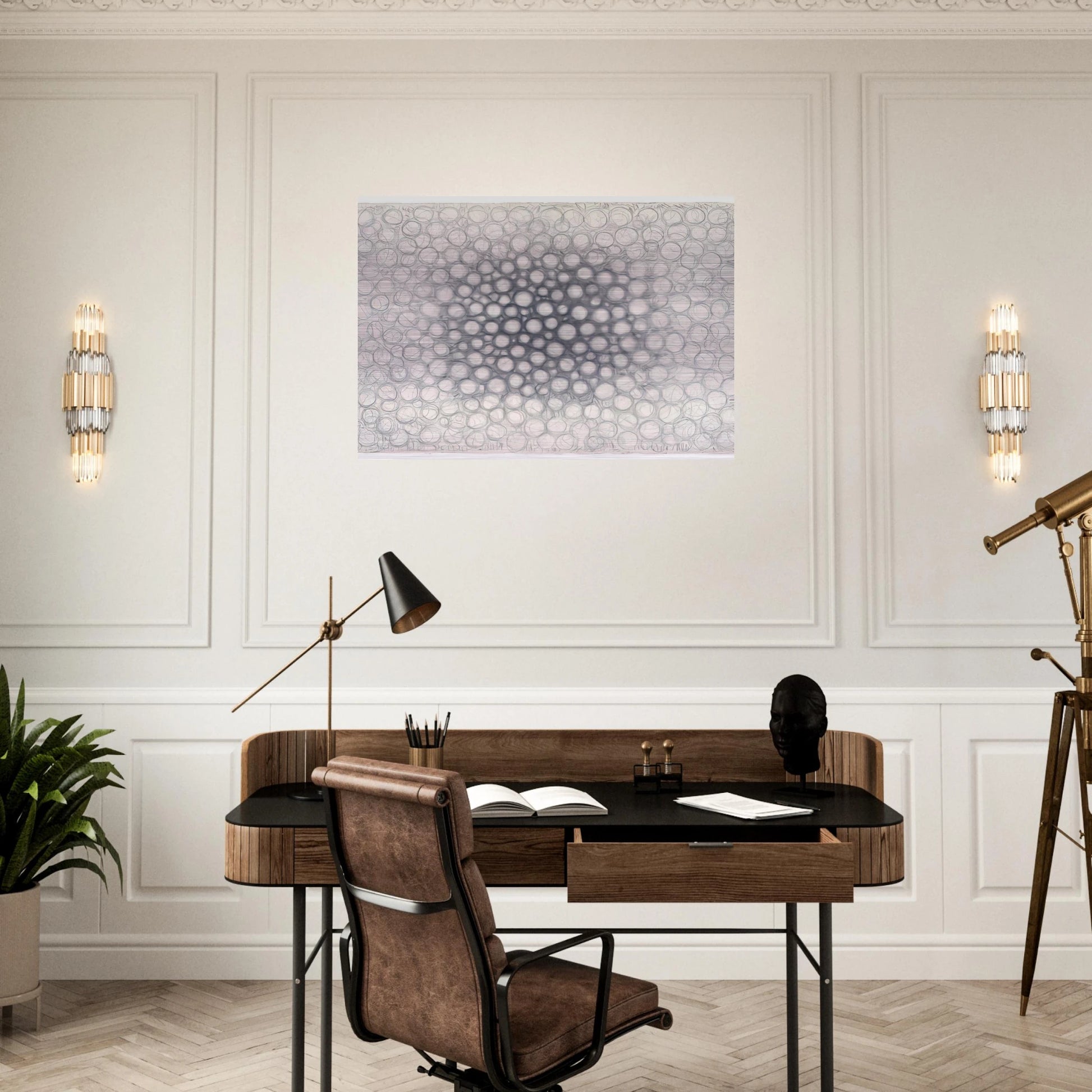 Light Gathers to the Question of No - 1979 - Richard Pousette-Dart Brushed Aluminum Print - 70x100 cm / 28x40 inches | Richard Pousette-Dart Aluminum Print | Richard Pousette-Dart Prints