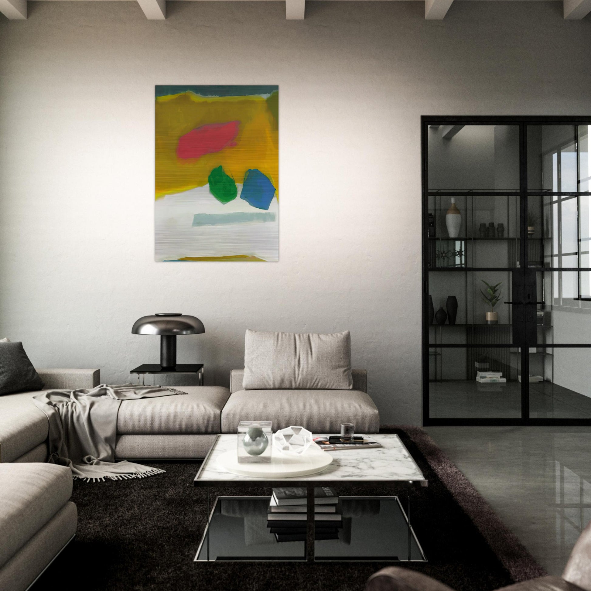 HARRIET 1984 - Esteban Vicente Brushed Aluminum Print - 70x100 cm / 28x40 inches | Esteban Vicente Aluminum Print | Esteban Vicente Prints