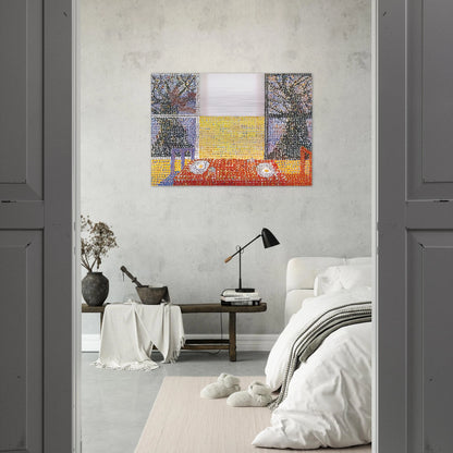 Table - 2001 - Jennifer Bartlett Brushed Aluminum Print - 70x100 cm / 28x40 inches | Jennifer Bartlett Aluminum Print | Jennifer Bartlett Prints