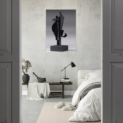 SKY HOOK MAQUETTE 1977 - Louise Nevelson Brushed Aluminum Print - 70x100 cm / 28x40 inches | Louise Nevelson Aluminum Print | Louise Nevelson Prints