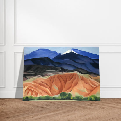 Black Mesa Landscape, New Mexico - Out Back of Mary`s II - Georgia O'Keeffe Brushed Aluminum Print - 70x100 cm / 28x40 inches | Georgia O'Keeffe Aluminum Print | Georgia O'Keeffe Prints