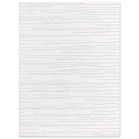 Sol LeWitt - Alternate Not-Straight Lines From the Right Side and Broken Lines From the Left Side of Random Length  75x100 cm / 30x40inches Fine Art Poster