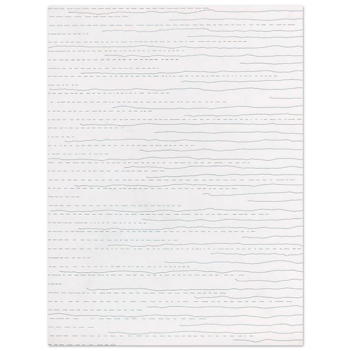 Sol LeWitt - Alternate Not-Straight Lines From the Right Side and Broken Lines From the Left Side of Random Length  75x100 cm / 30x40inches Fine Art Poster