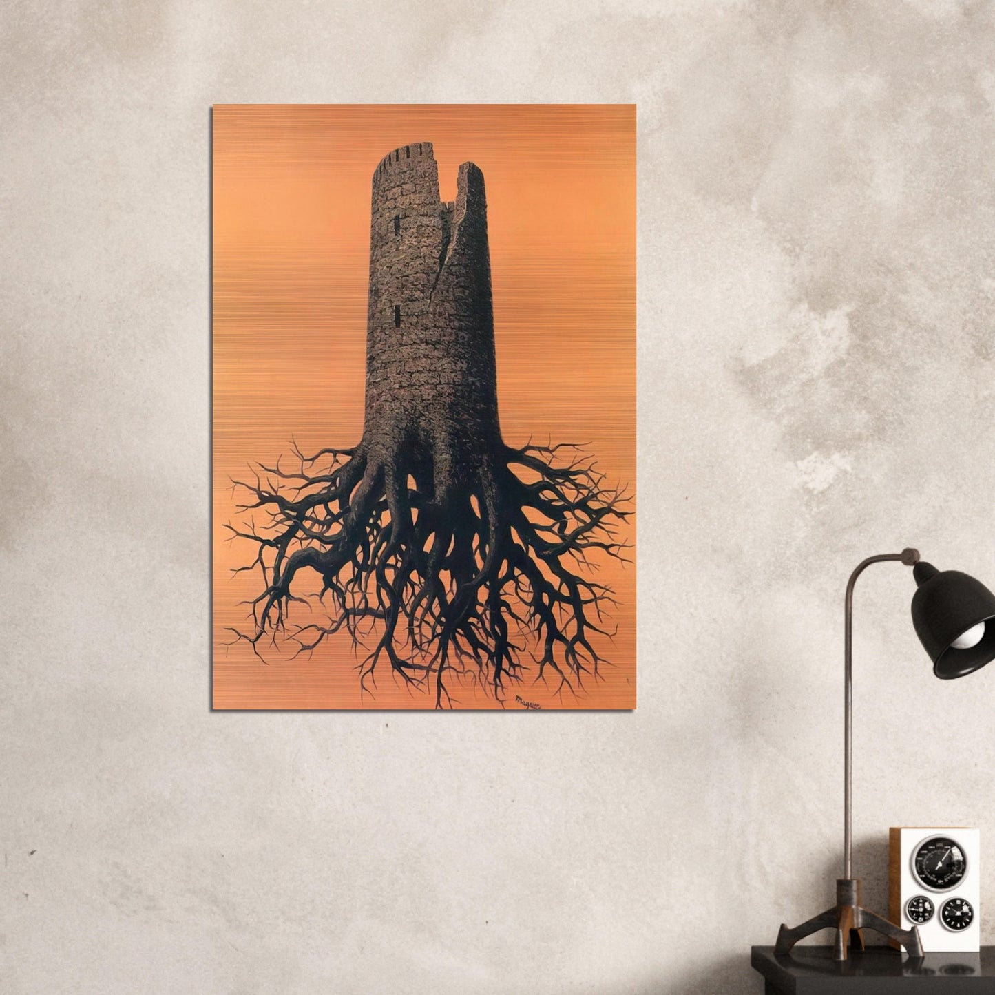 ALMAYER S FOLLY 1951 - Rene Magritte Brushed Aluminum Print - 70x100 cm / 28x40 inches | Rene Magritte Aluminum Print | Rene Magritte Prints