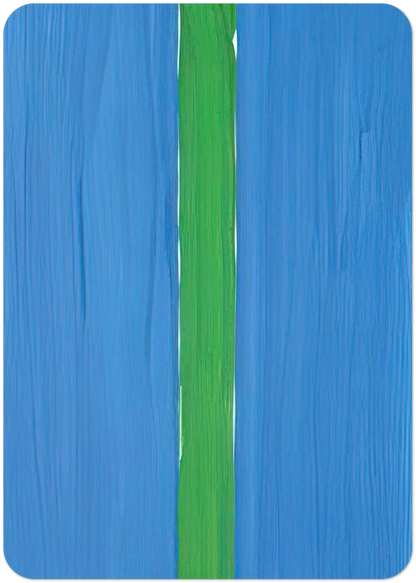 Composition bleue et verte - 1988 By Gunther Forg Pack of 10 Post Cards | Gunther Forg Post Cards | A6 (10.5 x 14.8 cm) - 4.1 x 5.8 inches