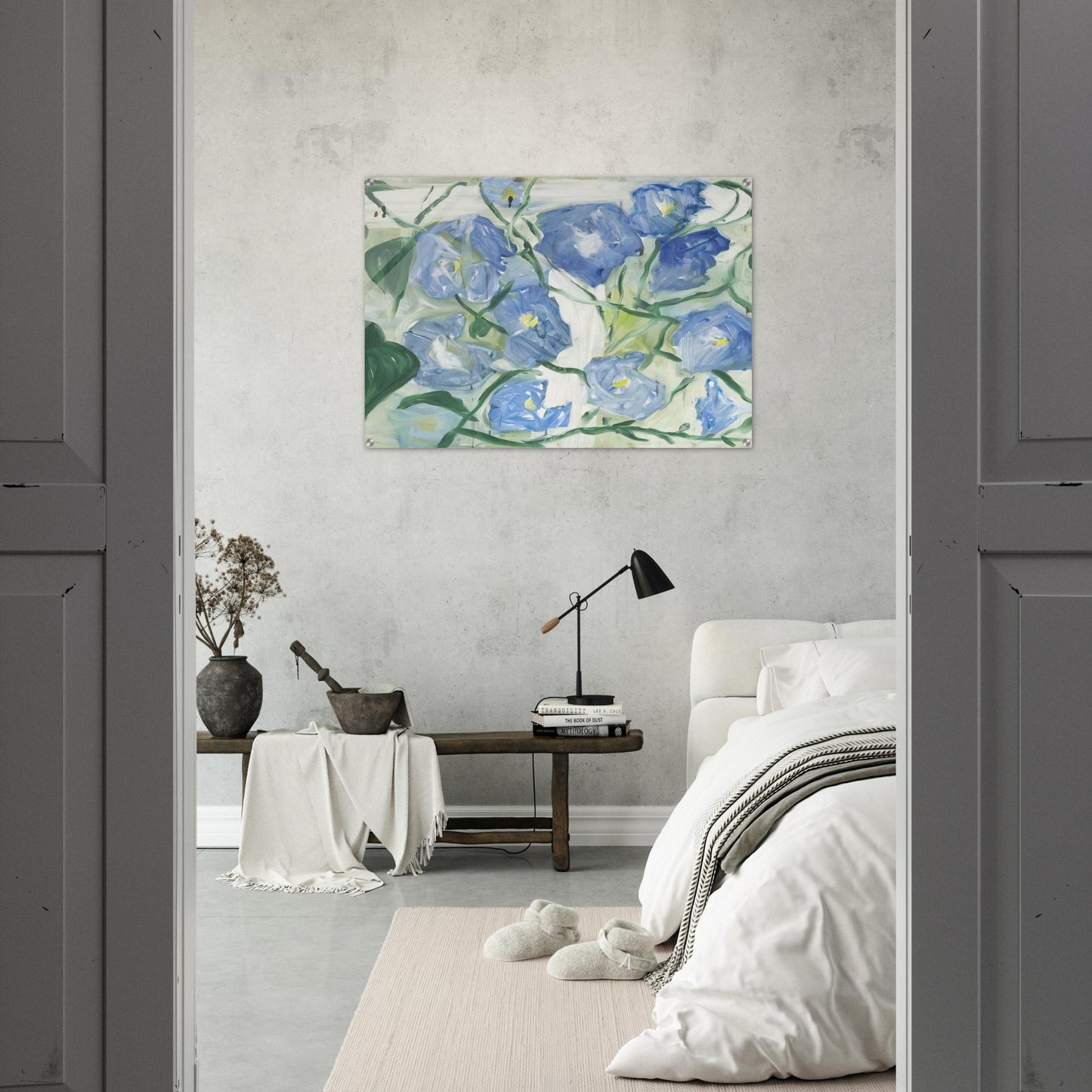 Morning Glories - 1984 - Jennifer Bartlett Acrylic Print - 70x100 cm / 28x40″ inches