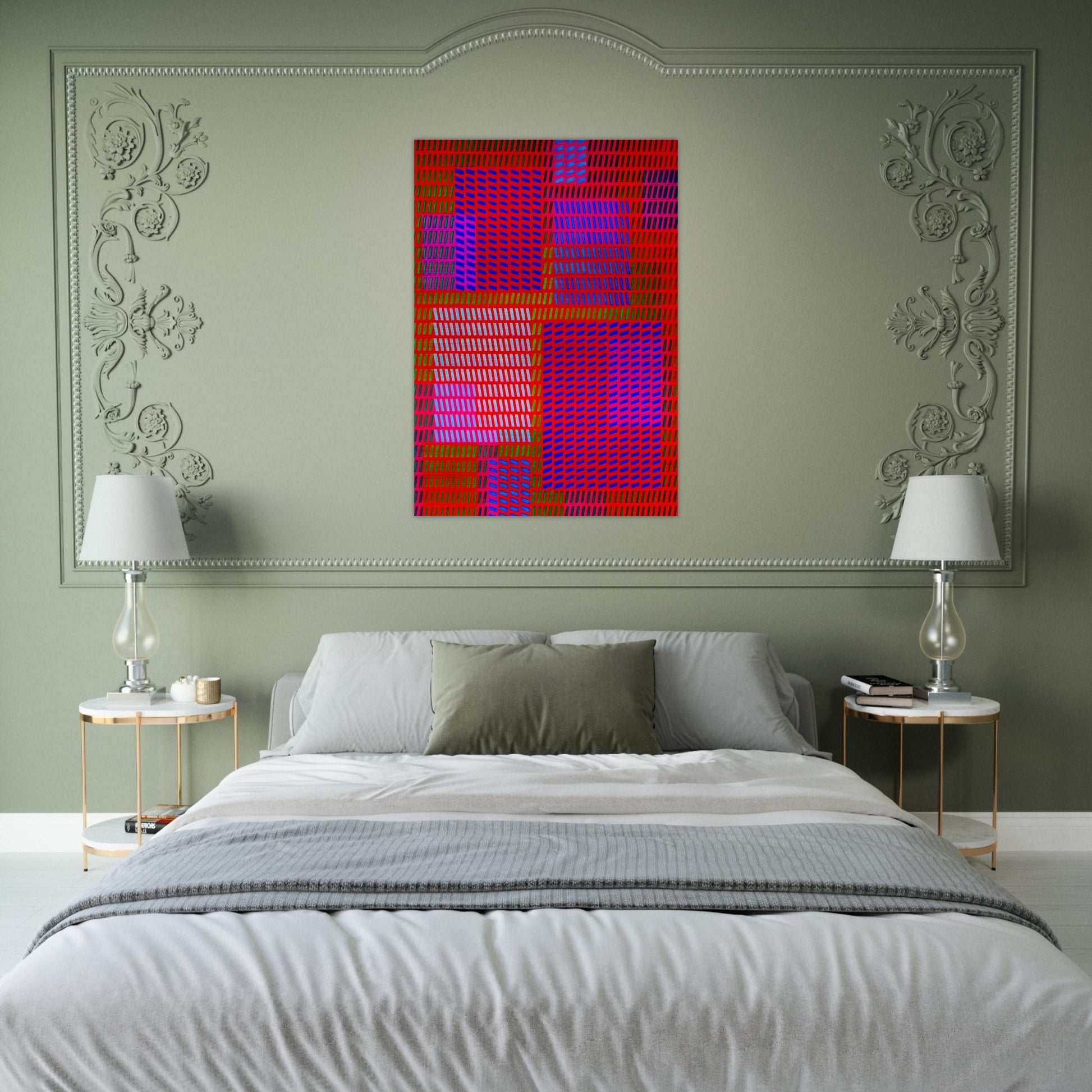 Keiho C1 - 1963 - Victor Vasarely Brushed Aluminum Print - 70x100 cm / 28x40 inches | Victor Vasarely Aluminum Print | Victor Vasarely Prints