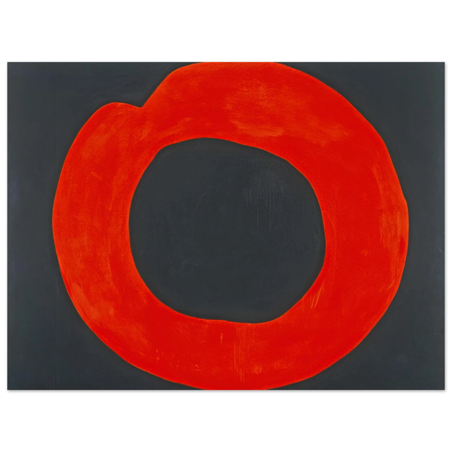 Jiro Yoshihara - Red Circle on Black - 1965  75x100 cm / 30x40inches Fine Art Poster