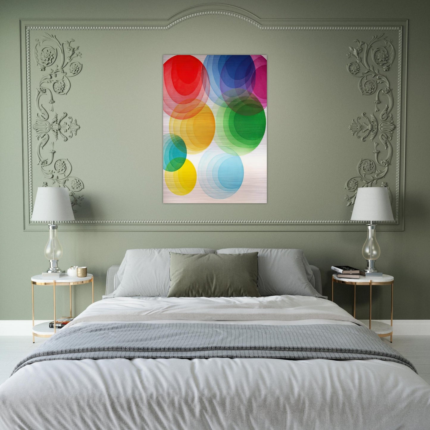 Untitled - Op Art - Piero Dorazio Brushed Aluminum Print - 70x100 cm / 28x40 inches | Piero Dorazio Aluminum Print | Piero Dorazio Prints