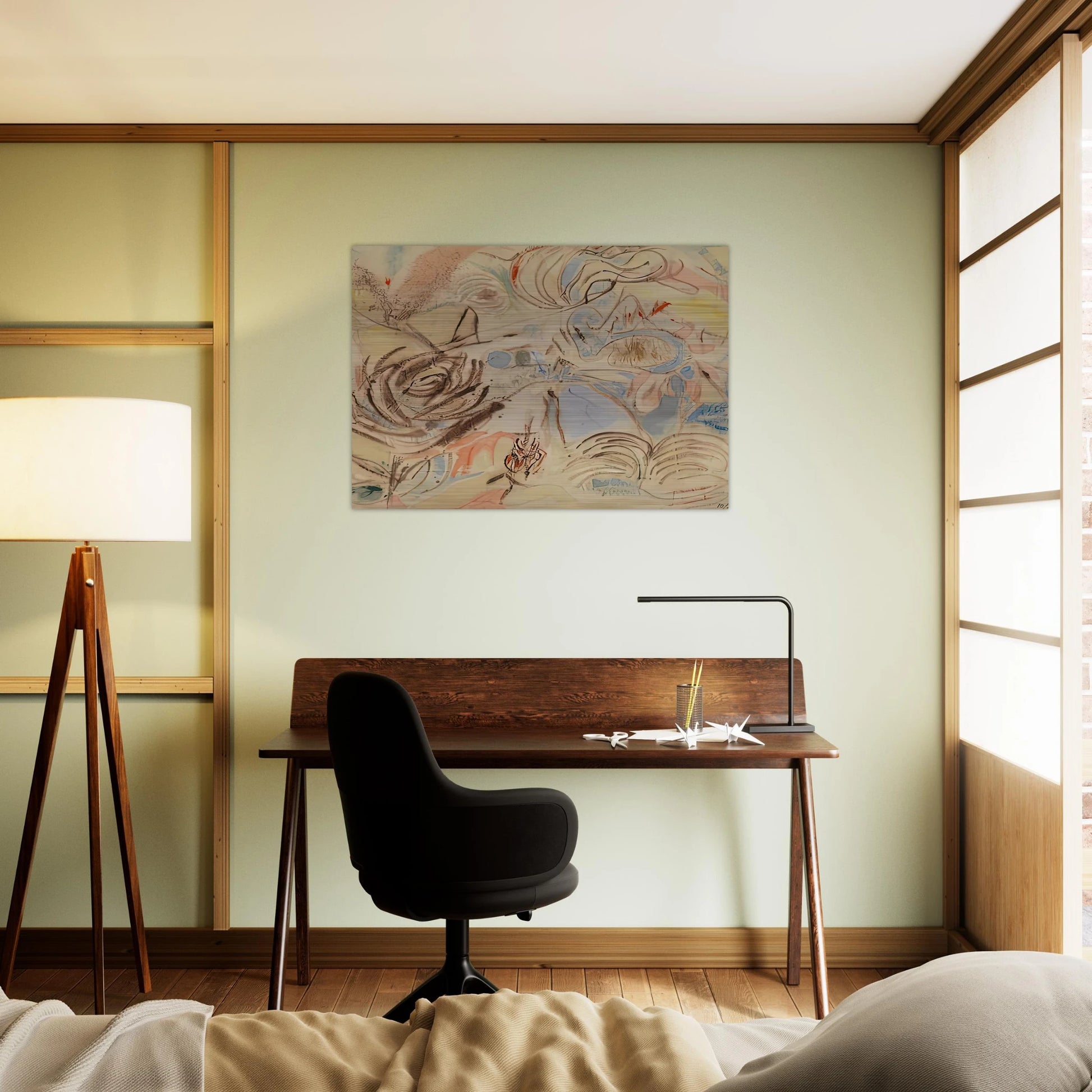 10 29 52, 1952- - Helen Frankenthaler Brushed Aluminum Print - 70x100 cm / 28x40 inches | Helen Frankenthaler Aluminum Print | Helen Frankenthaler Prints