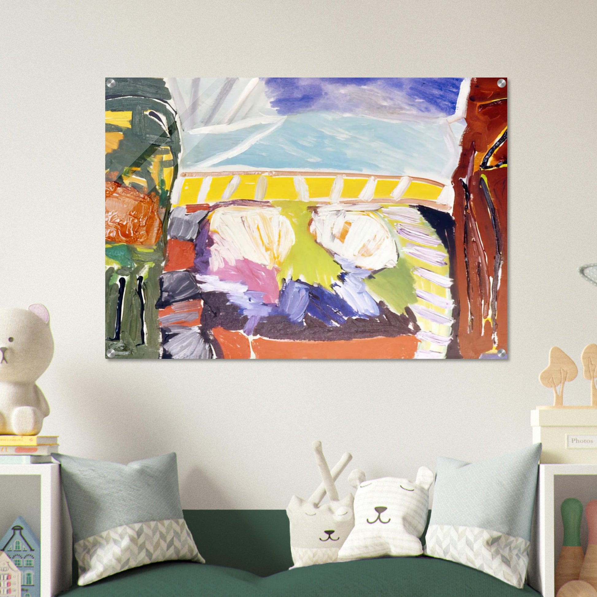 Taurean Entrance - 1973 - Ronnie Landfield Acrylic Print - 70x100 cm / 28x40″ inches