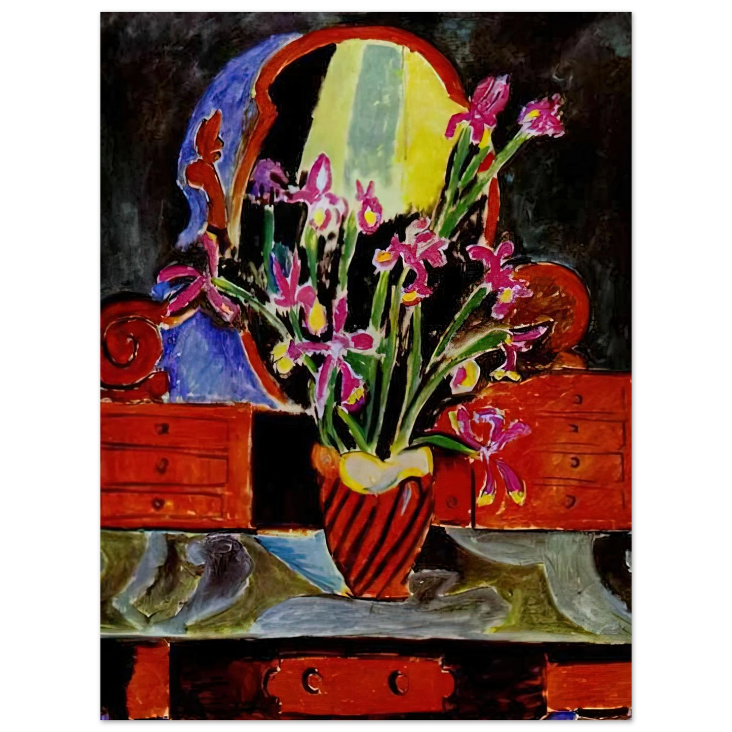Henri Matisse - VASE OF IRISES 1912  75x100 cm / 30x40inches Fine Art Poster