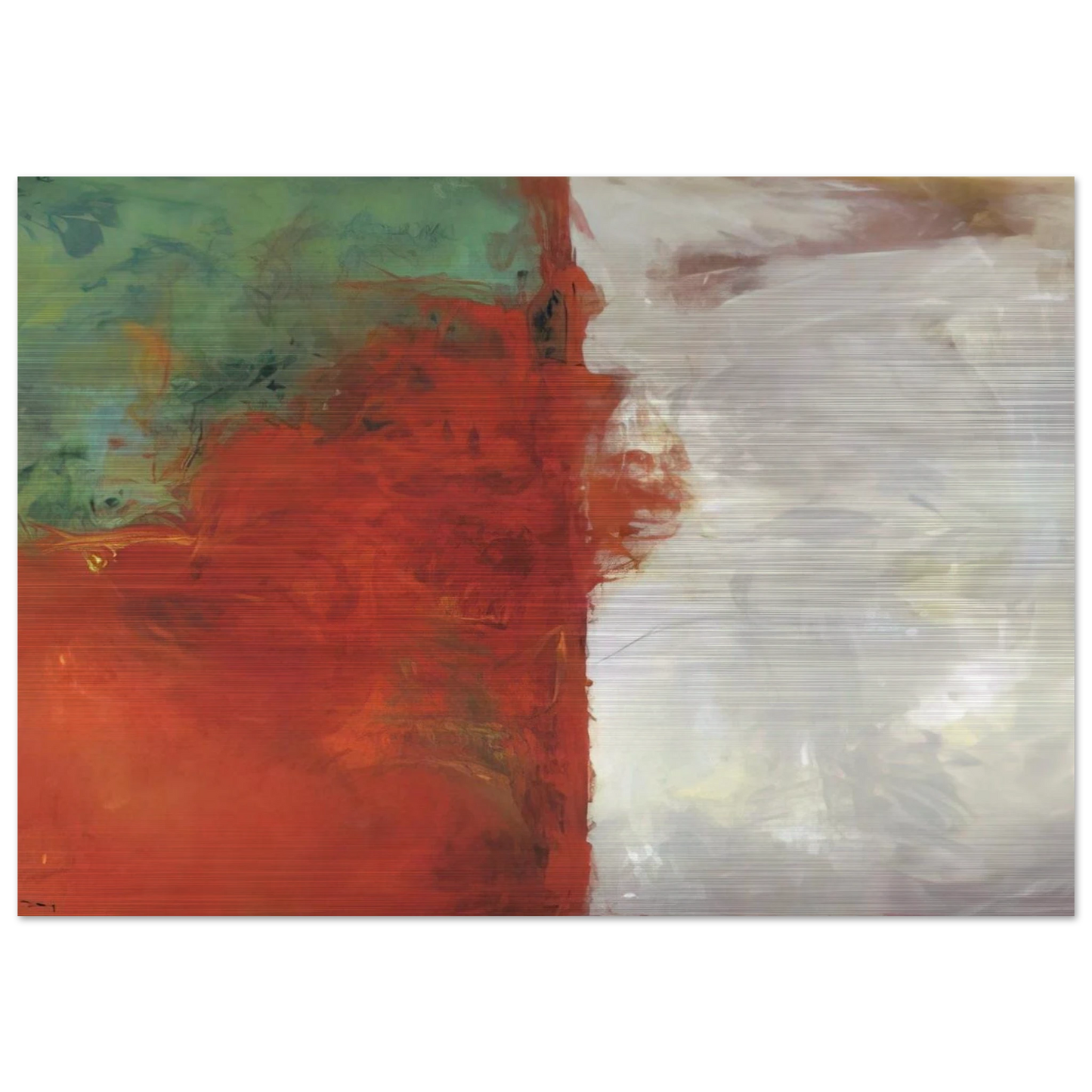 Divide - 1958 - Theodoros Stamos Brushed Aluminum Print - 70x100 cm / 28x40 inches | Theodoros Stamos Aluminum Print | Theodoros Stamos Prints