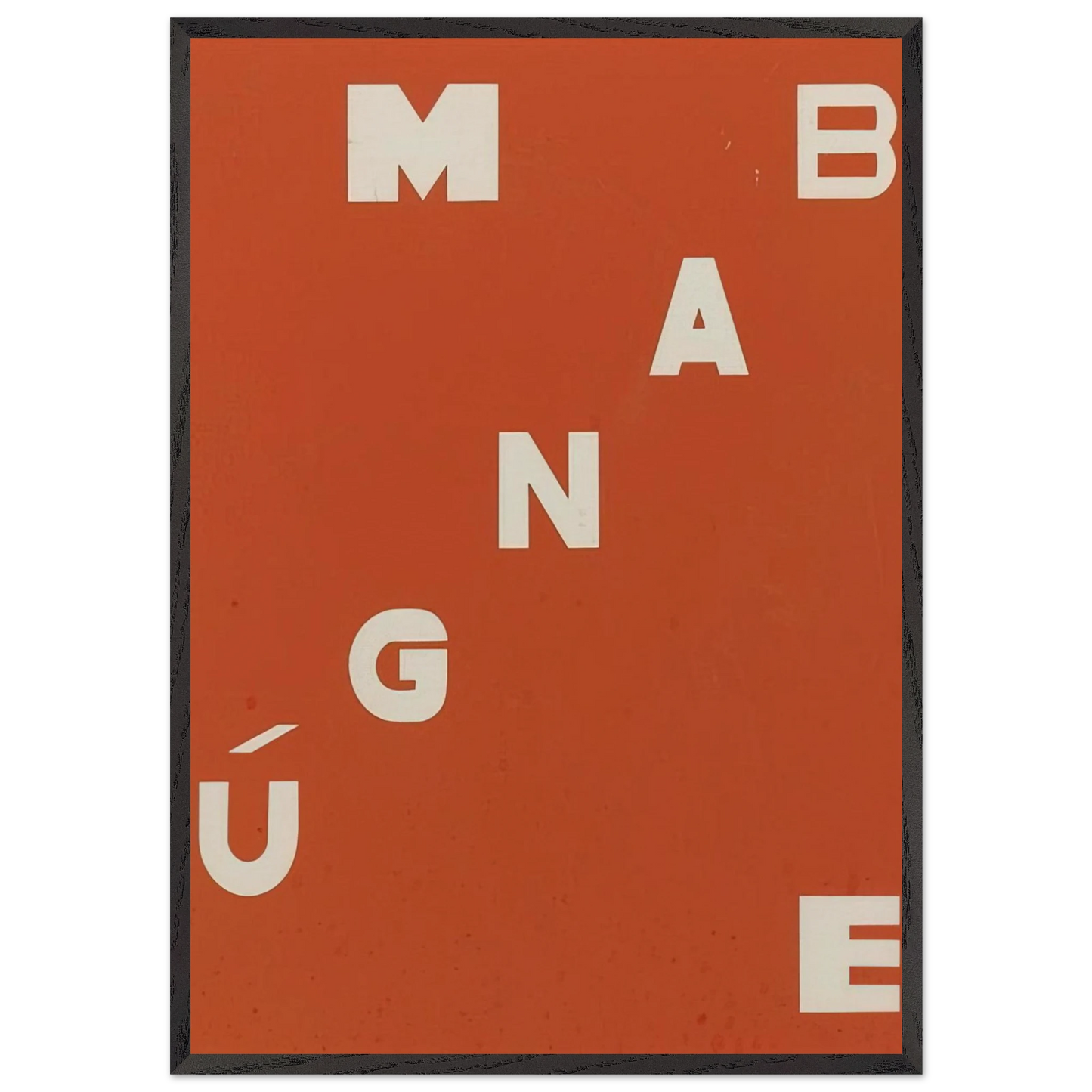 Mangue Bangue - Neo-Concretism - Helio Oiticica 70x100 cm / 28x40 inches Framed Art Print – Black Wooden Frame