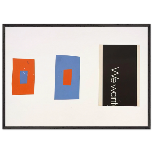 Tablet 105 - Ellsworth Kelly 70x100 cm / 28x40 inches Framed Art Print – Black Wooden Frame