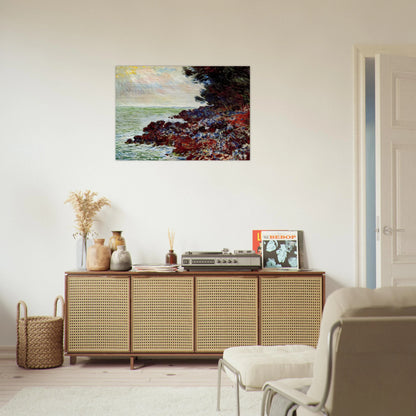 Cap Martin 3 - claude monet Brushed Aluminum Print - 70x100 cm / 28x40 inches | claude monet Aluminum Print | claude monet Prints