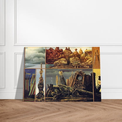Painting for Young People - Max Ernst Brushed Aluminum Print - 70x100 cm / 28x40 inches | Max Ernst Aluminum Print | Max Ernst Prints
