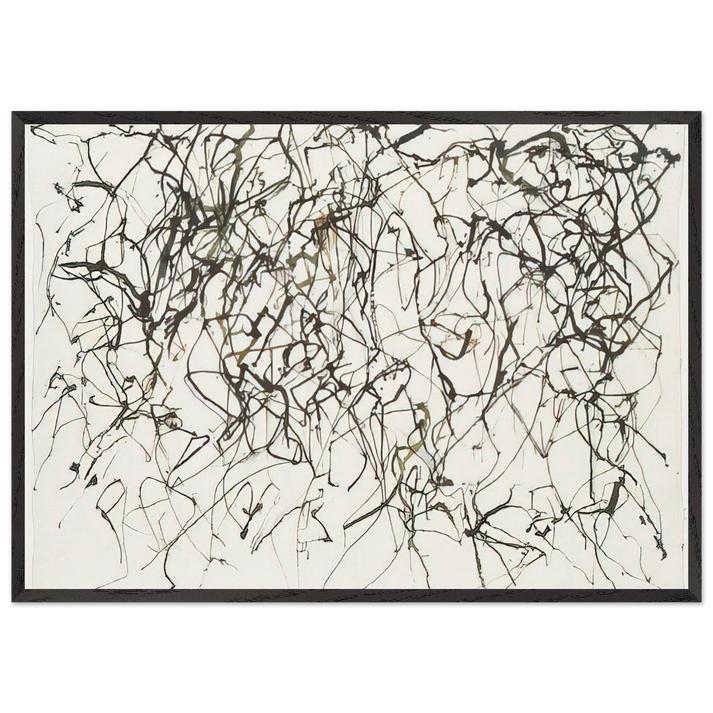 St Barts 10 - 1991 - Brice Marden 70x100 cm / 28x40 inches Framed Art Print – Black Wooden Frame