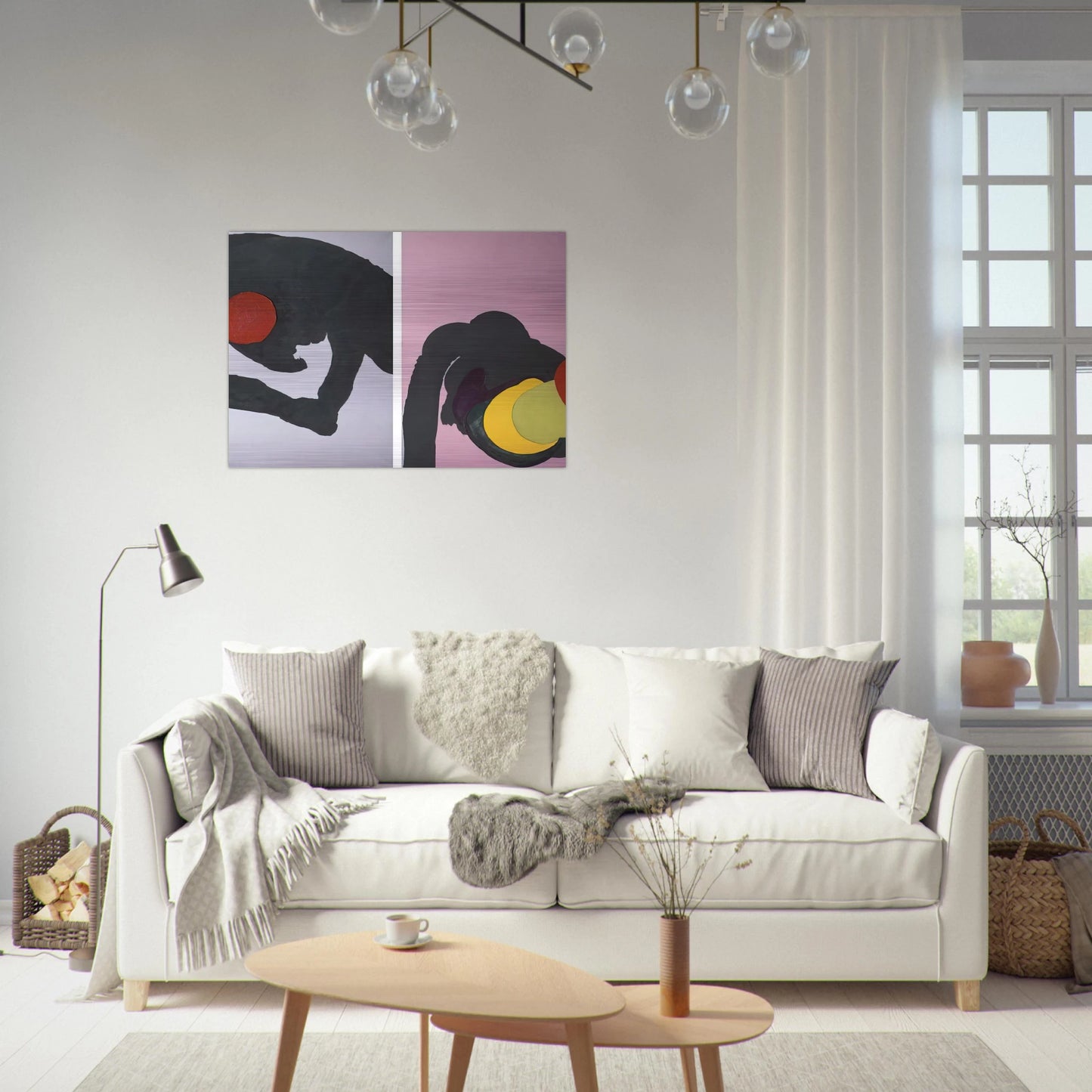 597 - Luis Feito Brushed Aluminum Print - 70x100 cm / 28x40 inches | Luis Feito Aluminum Print | Luis Feito Prints