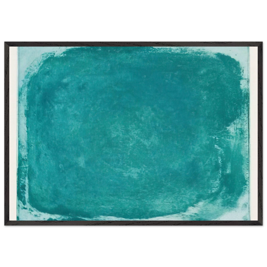 UNTITLED 1992 - Gotthard Graubner 70x100 cm / 28x40 inches Framed Art Print – Black Wooden Frame