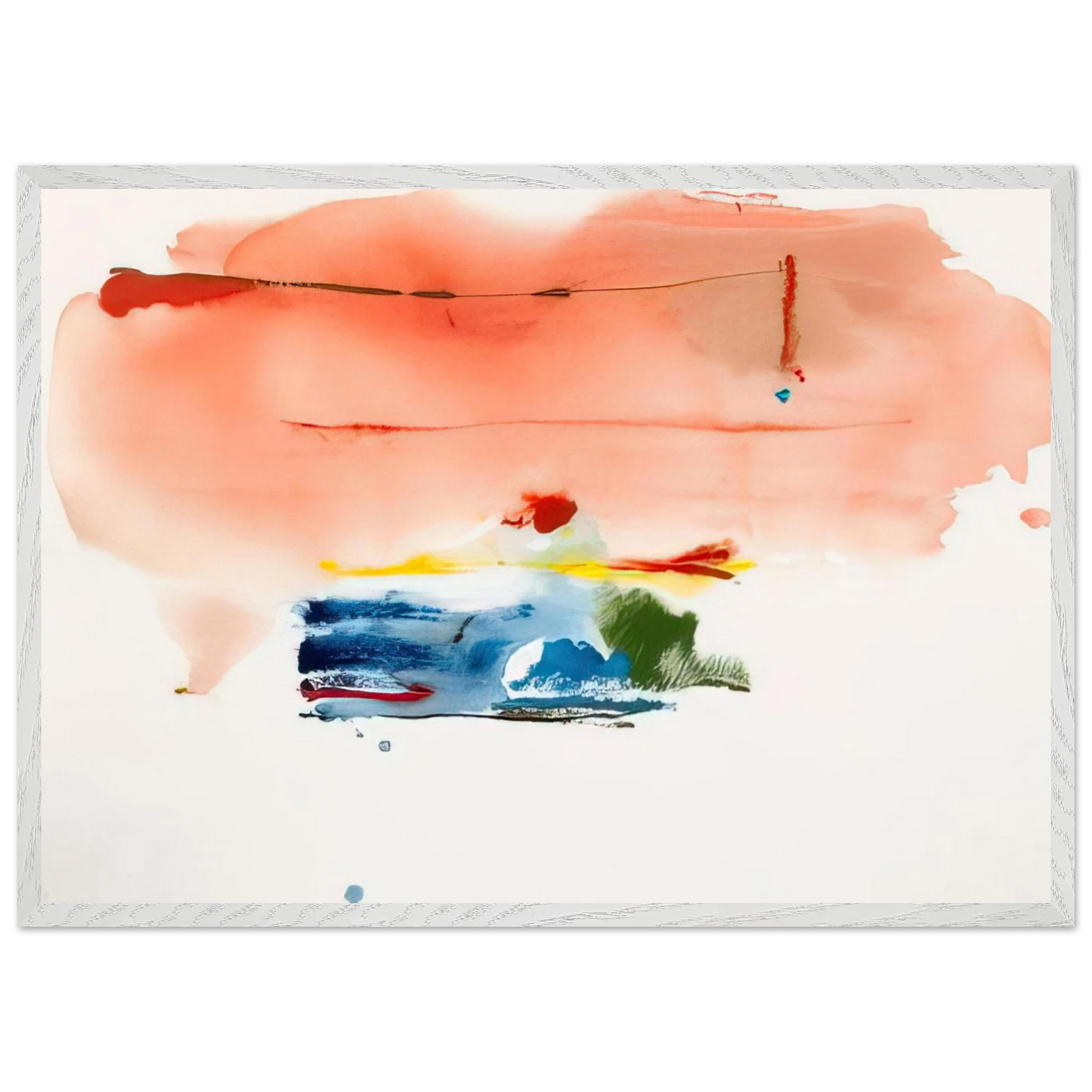 Helen Frankenthaler - Santa Fe II - 1986 Wall art - 45x60 cm / 18x24 inches - Fine Art Poster-canvas - -