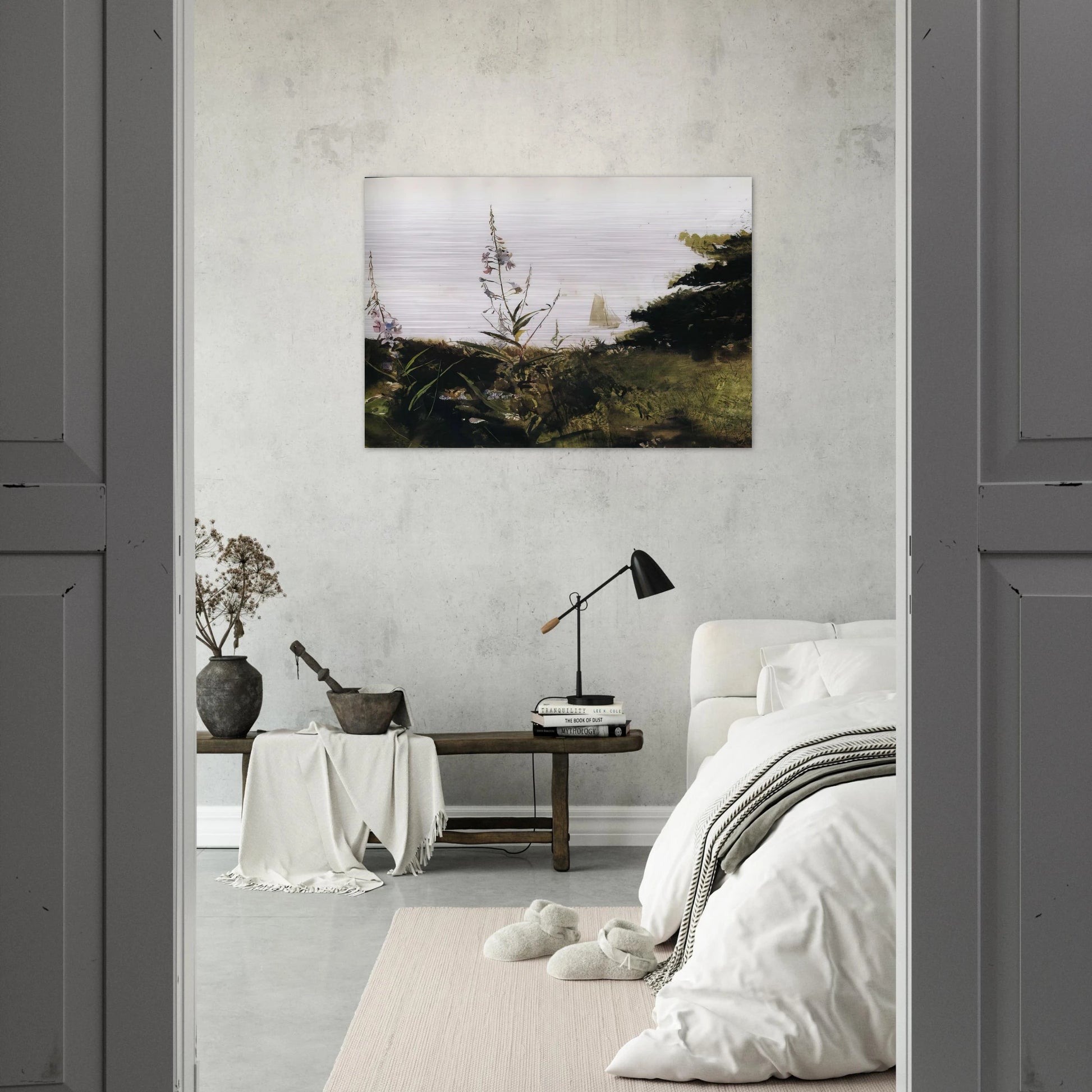 UNDER SAIL - Andrew Wyeth Brushed Aluminum Print - 70x100 cm / 28x40 inches | Andrew Wyeth Aluminum Print | Andrew Wyeth Prints