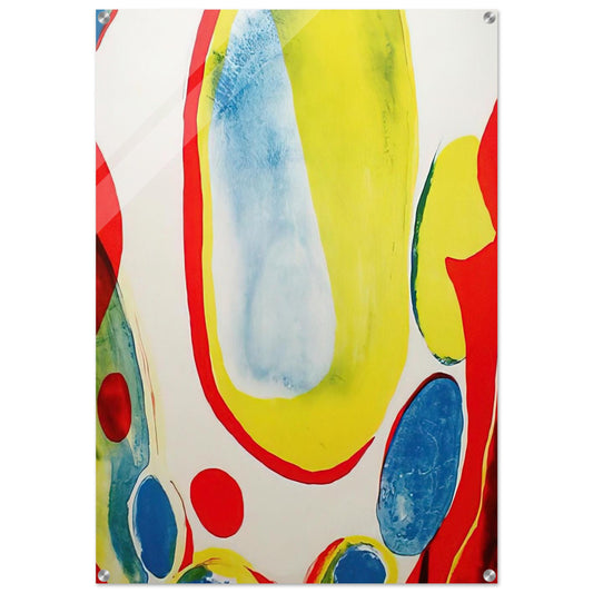 Red, Yellow and Blue - Alice Baber Acrylic Print - 70x100 cm / 28x40″ inches | Alice Baber Wall Art | Alice Baber Prints