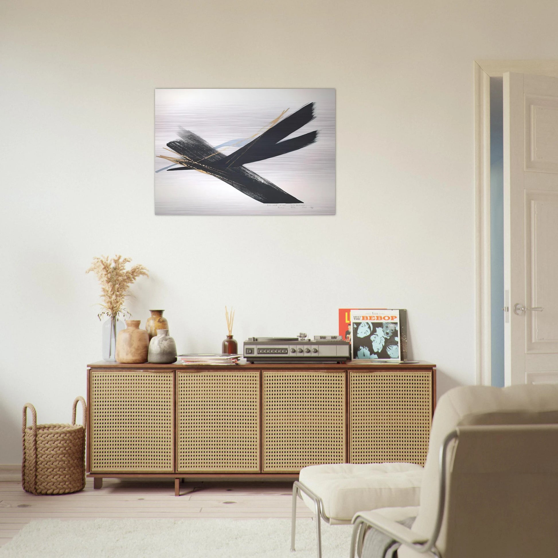 Arrived Wind - 2001 - Toko Shinoda Brushed Aluminum Print - 70x100 cm / 28x40 inches | Toko Shinoda Aluminum Print | Toko Shinoda Prints