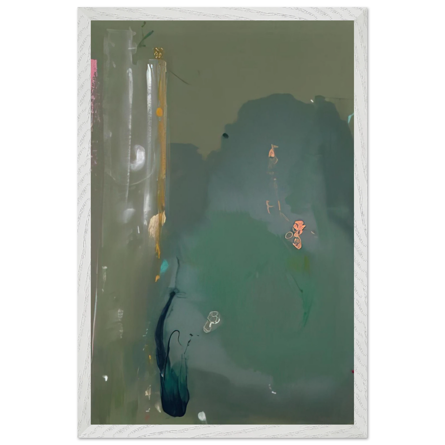 Helen Frankenthaler - CÃƒÆ’Ã‚Â´te d Argent - 1980 Wall art - 30x30 cm / 12x12 inches - Fine Art Poster-canvas - -