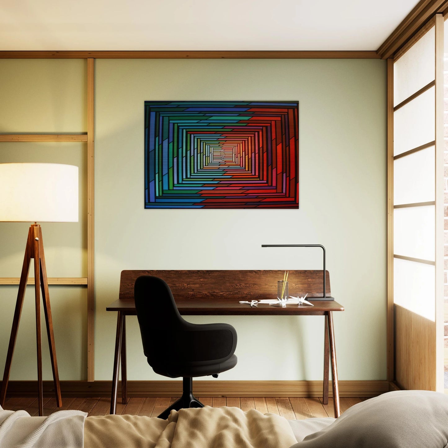 No – Stop - 1996 - Piero Dorazio Brushed Aluminum Print - 70x100 cm / 28x40 inches | Piero Dorazio Aluminum Print | Piero Dorazio Prints
