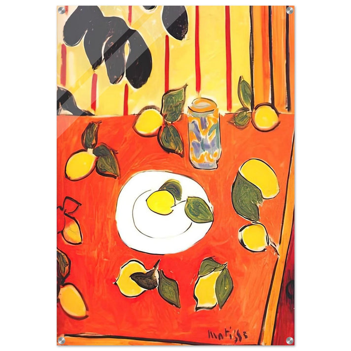 BLACK PHILODENDRON AND LEMONS 1943 - Henri Matisse Acrylic Print - 70x100 cm / 28x40″ inches
