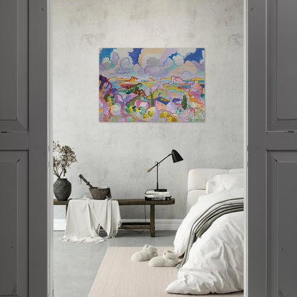 Printemps en Bretagne - 1959 - Charles Lapicque Brushed Aluminum Print - 70x100 cm / 28x40 inches | Charles Lapicque Aluminum Print | Charles Lapicque Prints