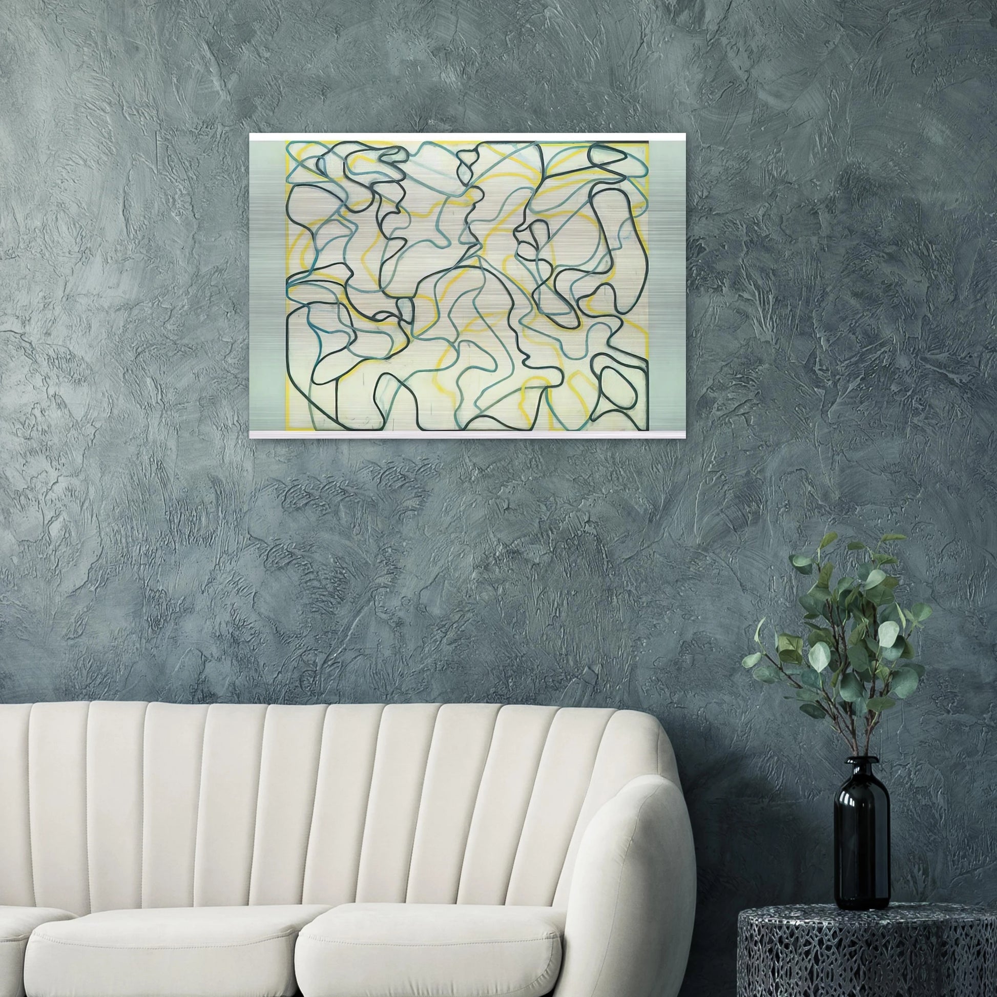 Second Letter Zen Spring - 2009 - Brice Marden Brushed Aluminum Print - 70x100 cm / 28x40 inches | Brice Marden Aluminum Print | Brice Marden Prints