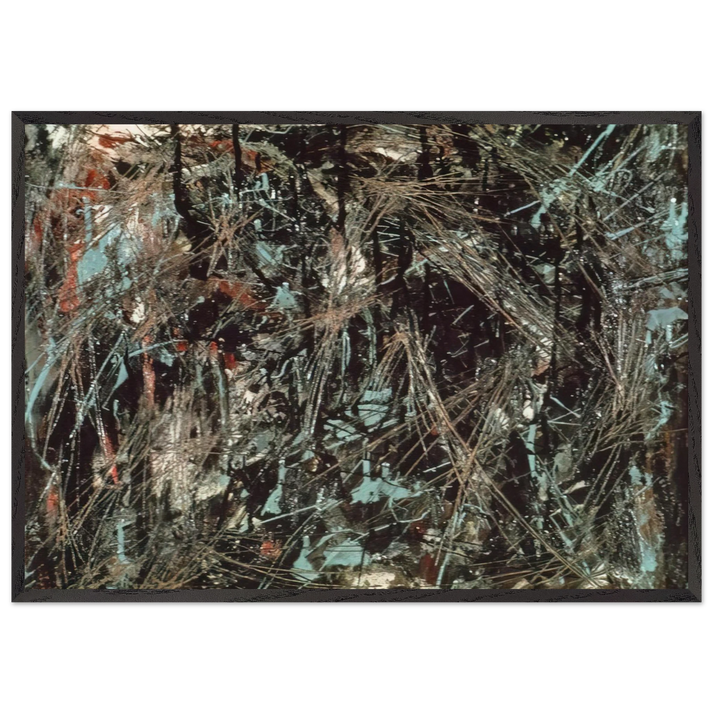 Virgin Forest - Marcel Barbeau 70x100 cm / 28x40 inches Framed Art Print – Black Wooden Frame
