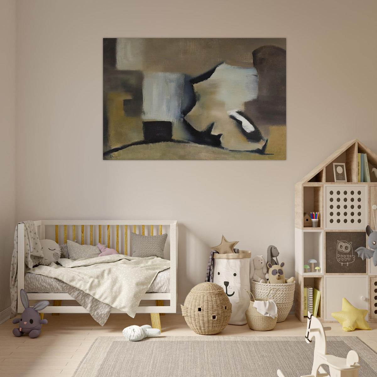Beyond Emperors - 1952 - Theodoros Stamos Art Prints - 100x150 cm / 40x60″ inches | Theodoros Stamos Poster | Theodoros Stamos Prints