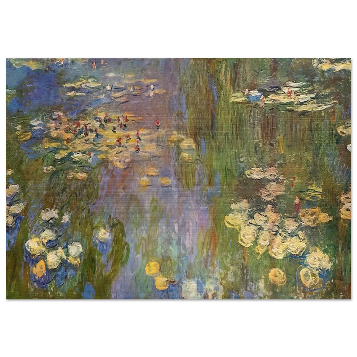 Water Lilies - claude monet Brushed Aluminum Print - 70x100 cm / 28x40 inches | claude monet Aluminum Print | claude monet Prints