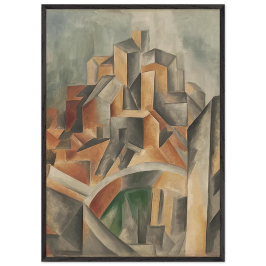 The Reservoir Horta de Ebro - Pablo Picasso 70x100 cm / 28x40 inches Framed Art Print – Black Wooden Frame