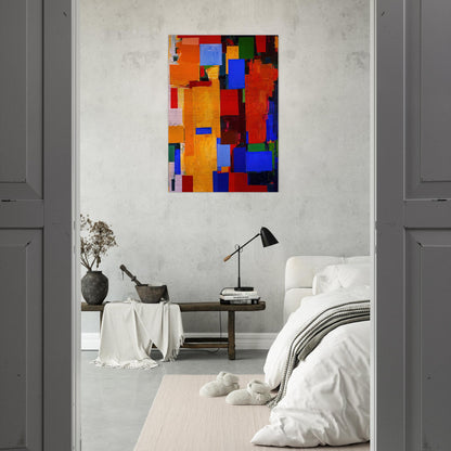 Equinox - Hans Hofmann Brushed Aluminum Print - 70x100 cm / 28x40 inches | Hans Hofmann Aluminum Print | Hans Hofmann Prints