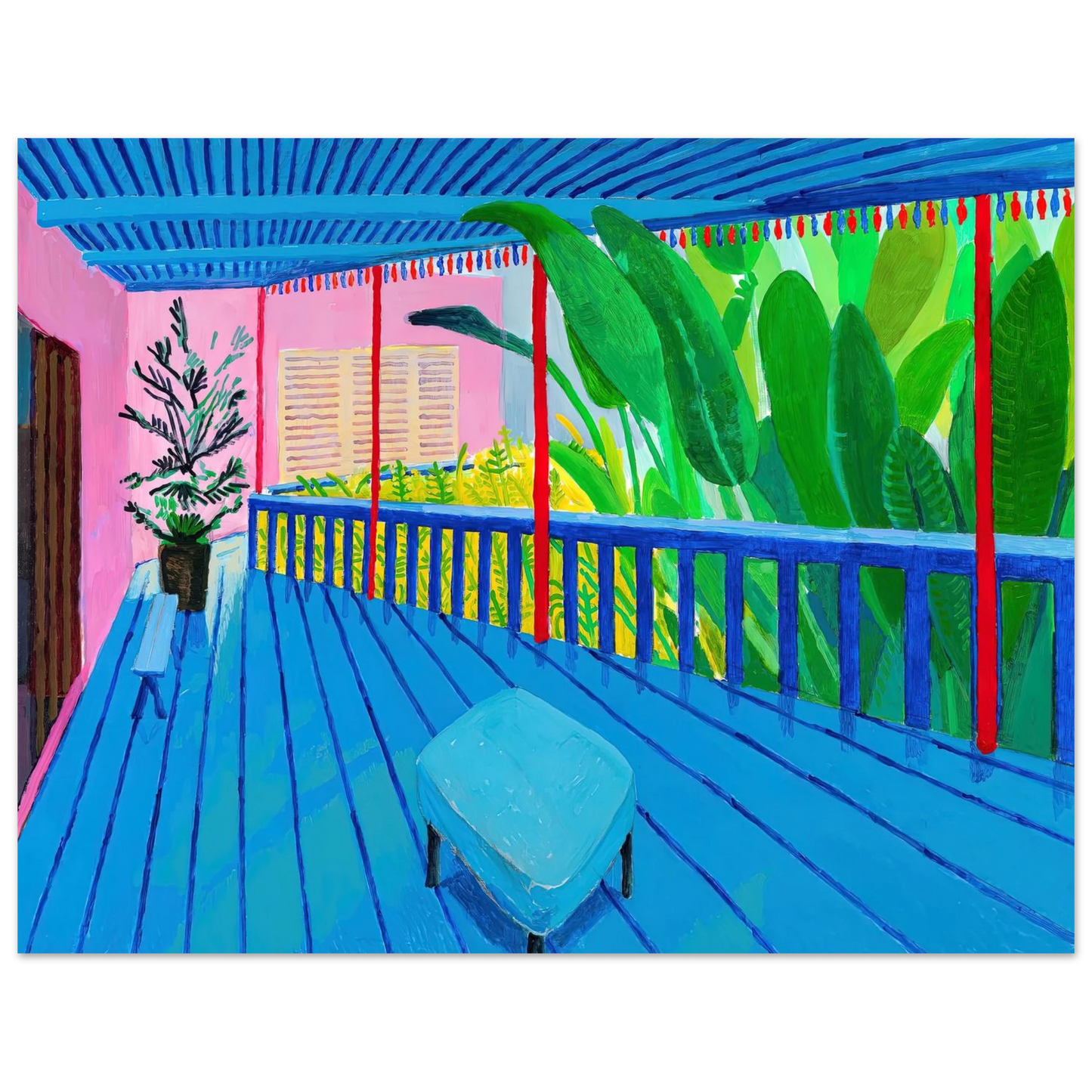 David Hockney - David Hockney Wall art - 30x30 cm / 12x12 inches - Fine Art Poster-canvas - -