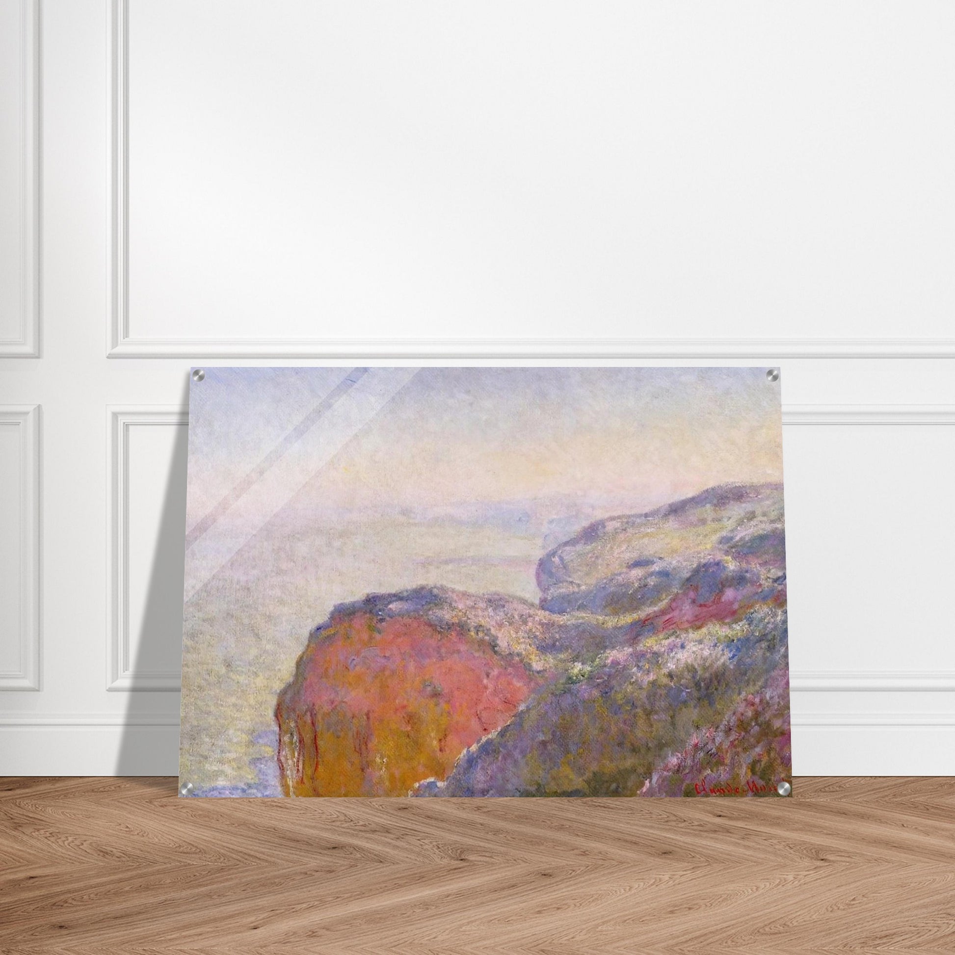 Cliff near Dieppe in the Morning - claude monet Acrylic Print - 70x100 cm / 28x40″ inches