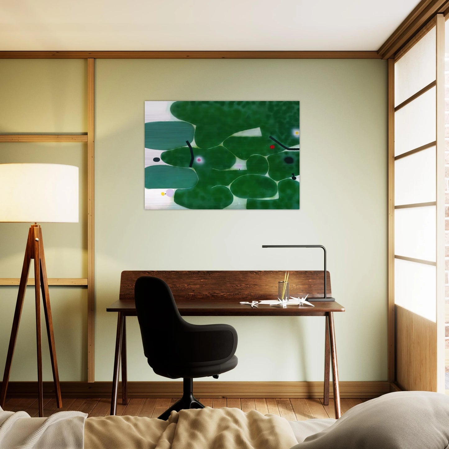 THE GREEN EARTH 1980 - Victor Pasmore Brushed Aluminum Print - 70x100 cm / 28x40 inches | Victor Pasmore Aluminum Print | Victor Pasmore Prints
