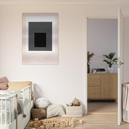 STUDY FOR A HOMAGE TO THE SQUARE 1949 - Josef Albers Brushed Aluminum Print - 70x100 cm / 28x40 inches | Josef Albers Aluminum Print | Josef Albers Prints