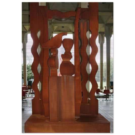NIGHT PRESENCE II 1976 - Louise Nevelson Brushed Aluminum Print - 70x100 cm / 28x40 inches | Louise Nevelson Aluminum Print | Louise Nevelson Prints