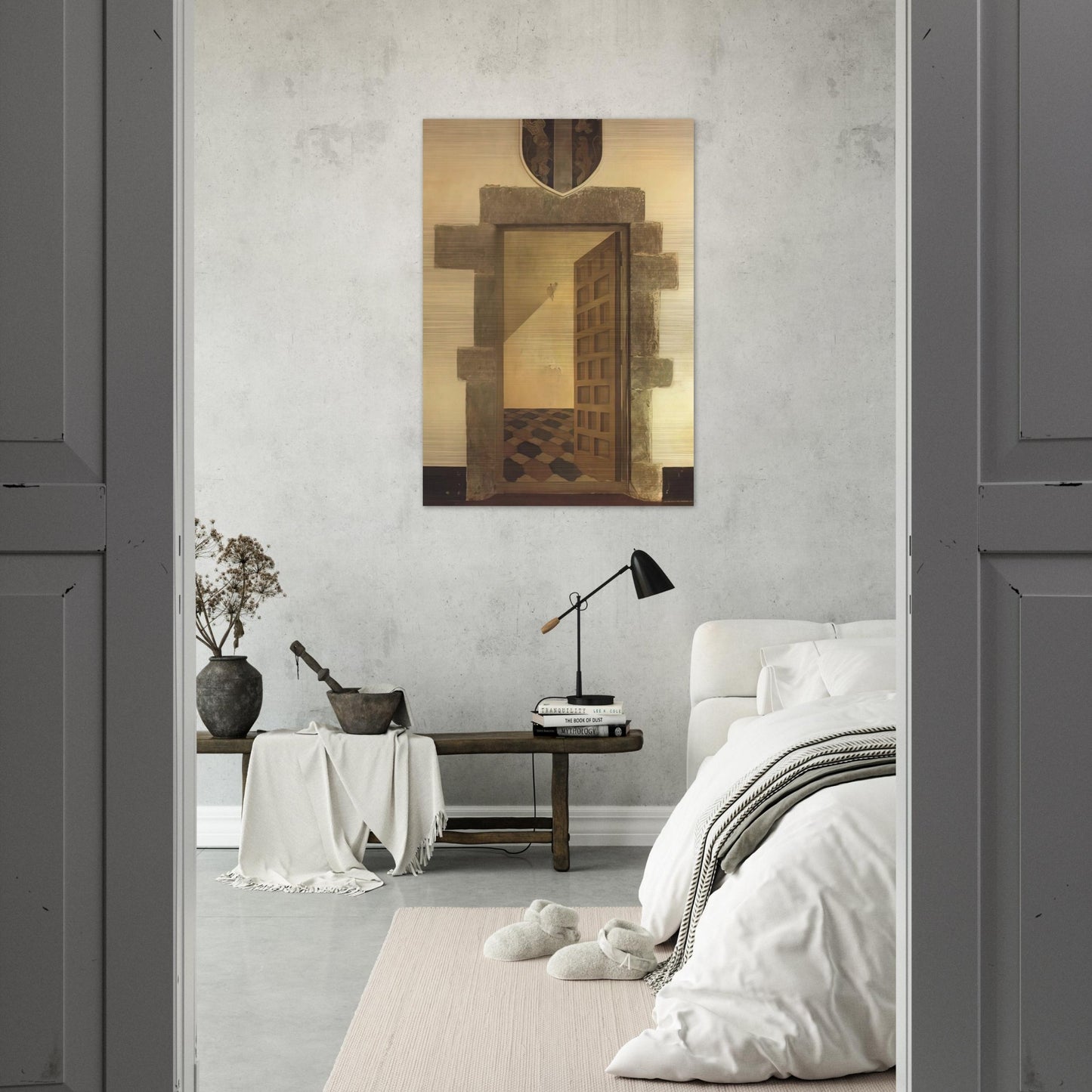 OVERTURE IN TROMPE L OEIL - Salvador Dali Brushed Aluminum Print - 70x100 cm / 28x40 inches | Salvador Dali Aluminum Print | Salvador Dali Prints