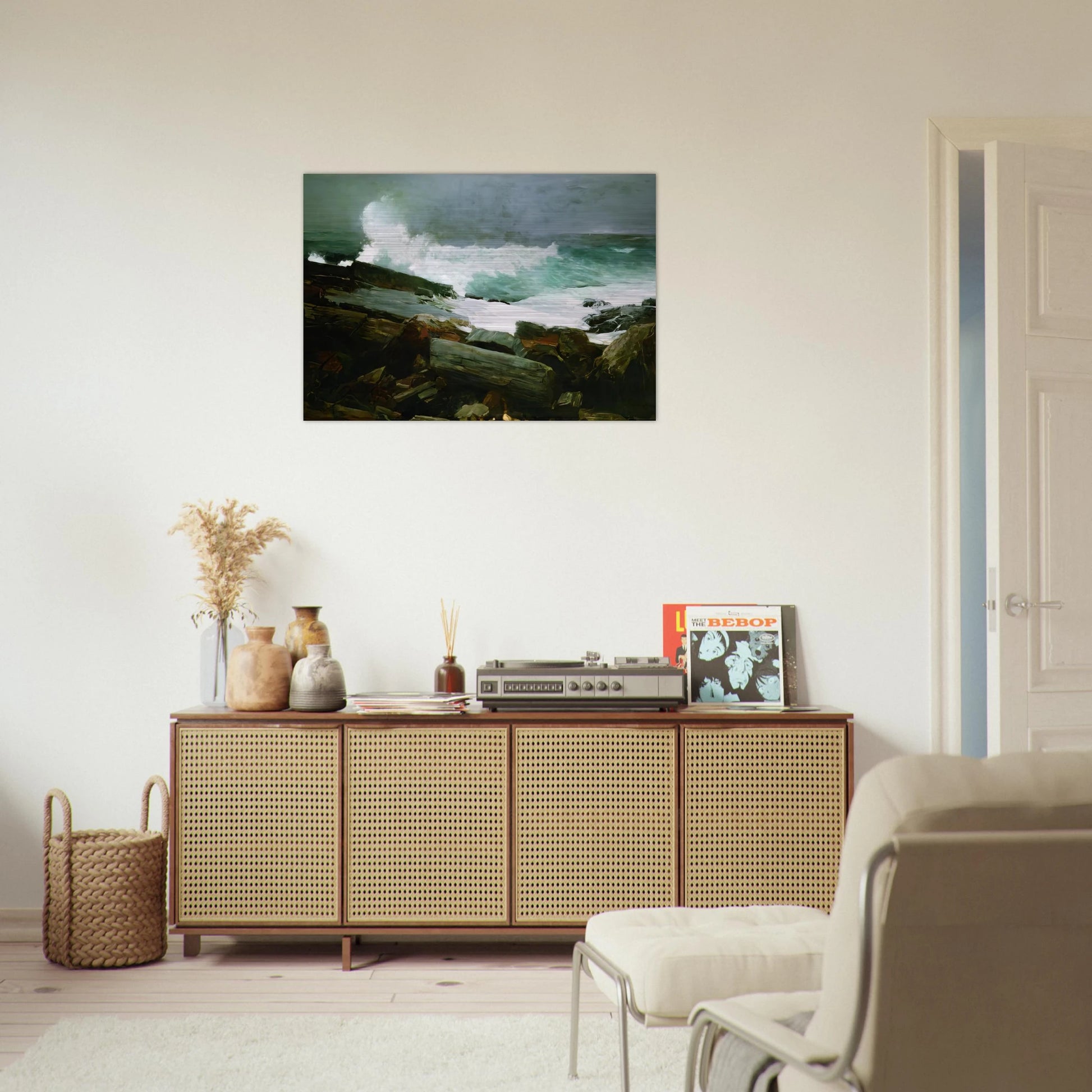 WEATHERBEATEN 1894 - Winslow Homer Brushed Aluminum Print - 70x100 cm / 28x40 inches | Winslow Homer Aluminum Print | Winslow Homer Prints