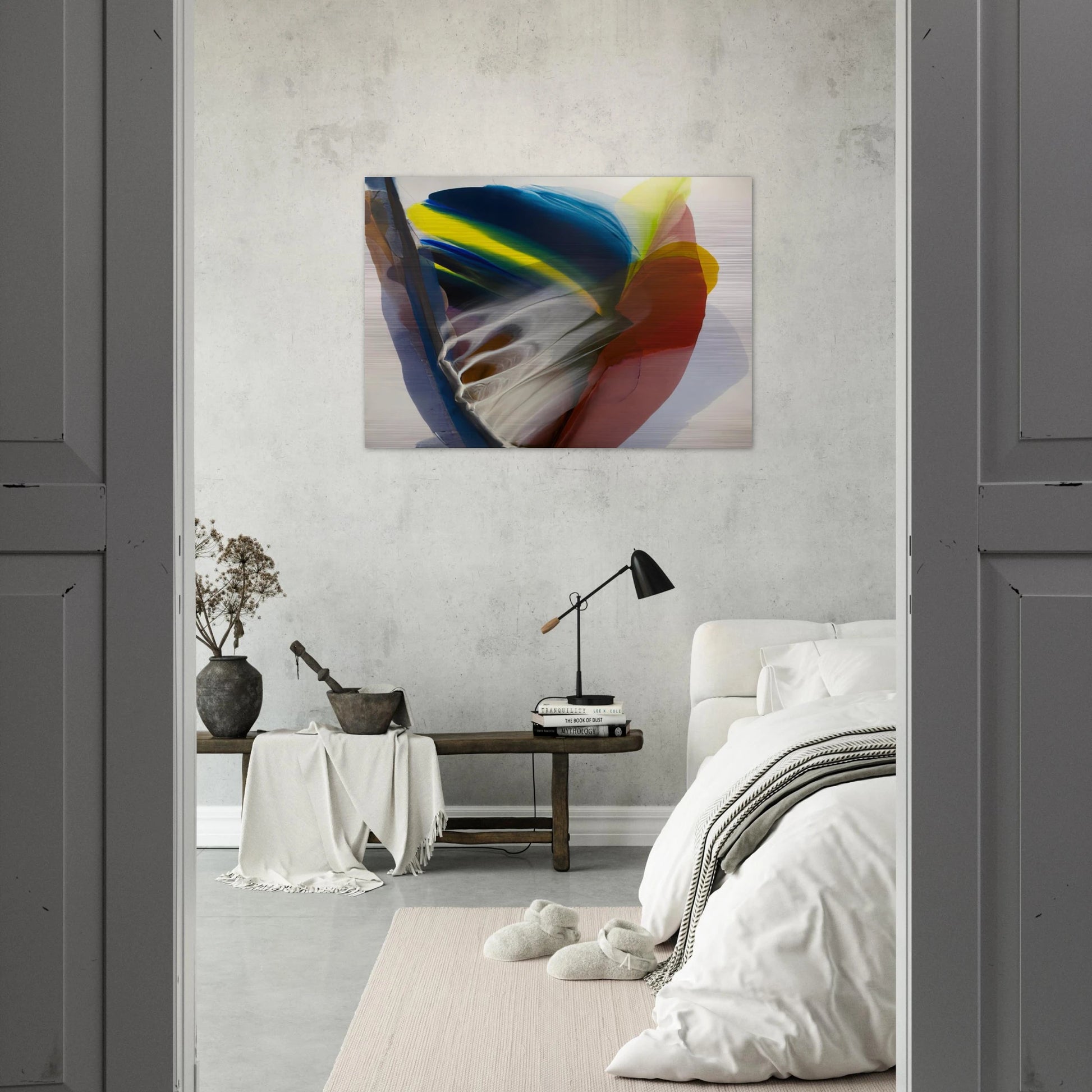 Wanderland Express - 1976 - Paul Jenkins Brushed Aluminum Print - 70x100 cm / 28x40 inches | Paul Jenkins Aluminum Print | Paul Jenkins Prints