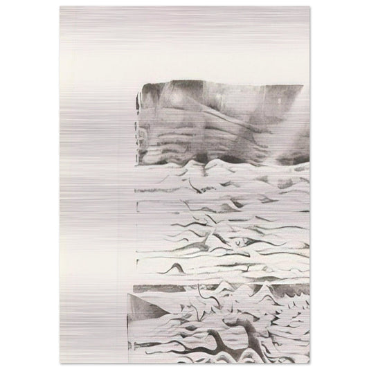 SIXTEENTH STONE 1980 - Lee Bontecou Brushed Aluminum Print - 70x100 cm / 28x40 inches | Lee Bontecou Aluminum Print | Lee Bontecou Prints