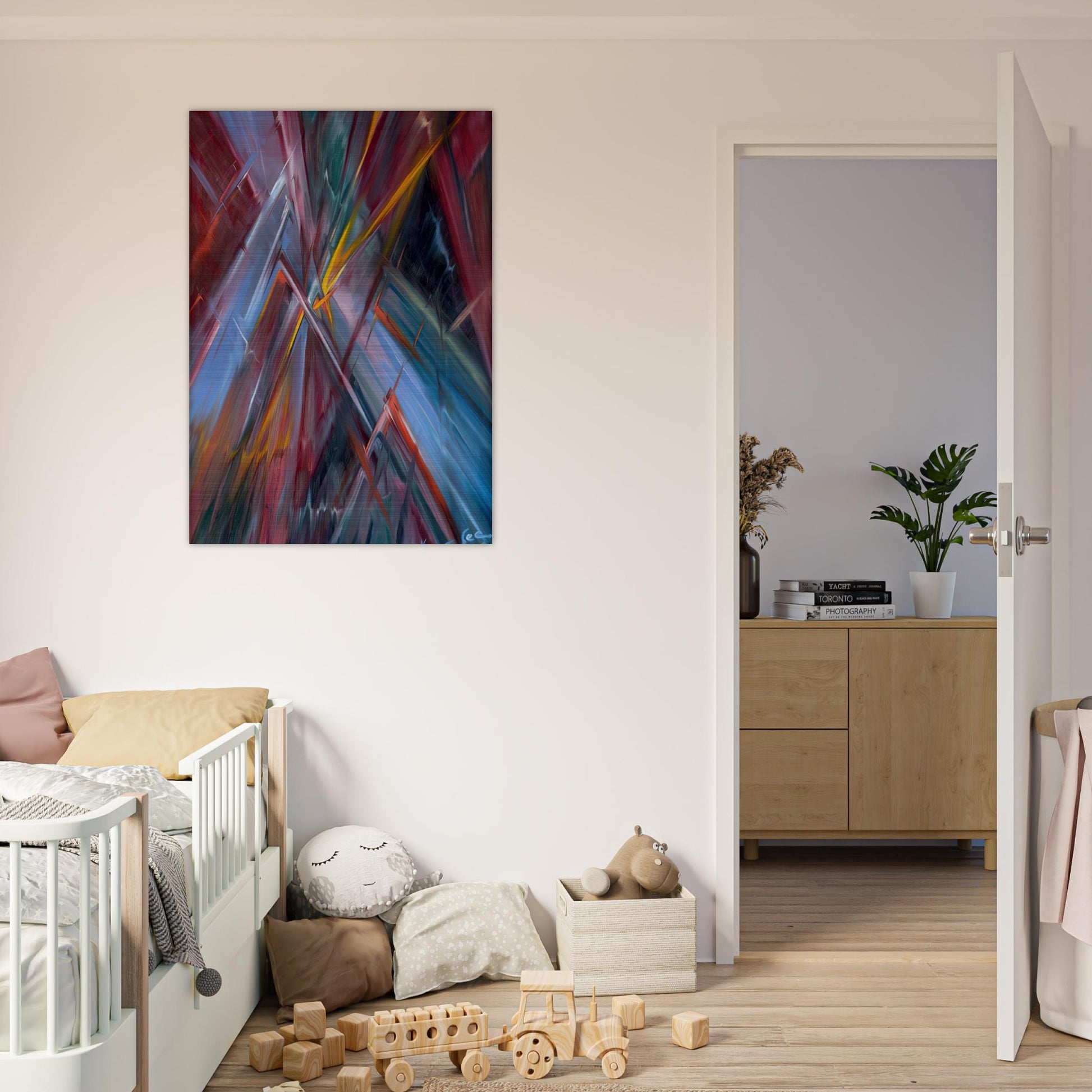 Colorful Flashes - Konrad Zuse Brushed Aluminum Print - 70x100 cm / 28x40 inches | Konrad Zuse Aluminum Print | Konrad Zuse Prints