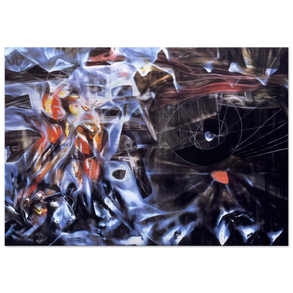 DISASTERS OF MYSTICISM - Roberto Matta Brushed Aluminum Print - 70x100 cm / 28x40 inches | Roberto Matta Aluminum Print | Roberto Matta Prints